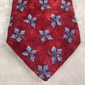 Robert Talbott Best of Class Red and Blue Floral Silk Tie